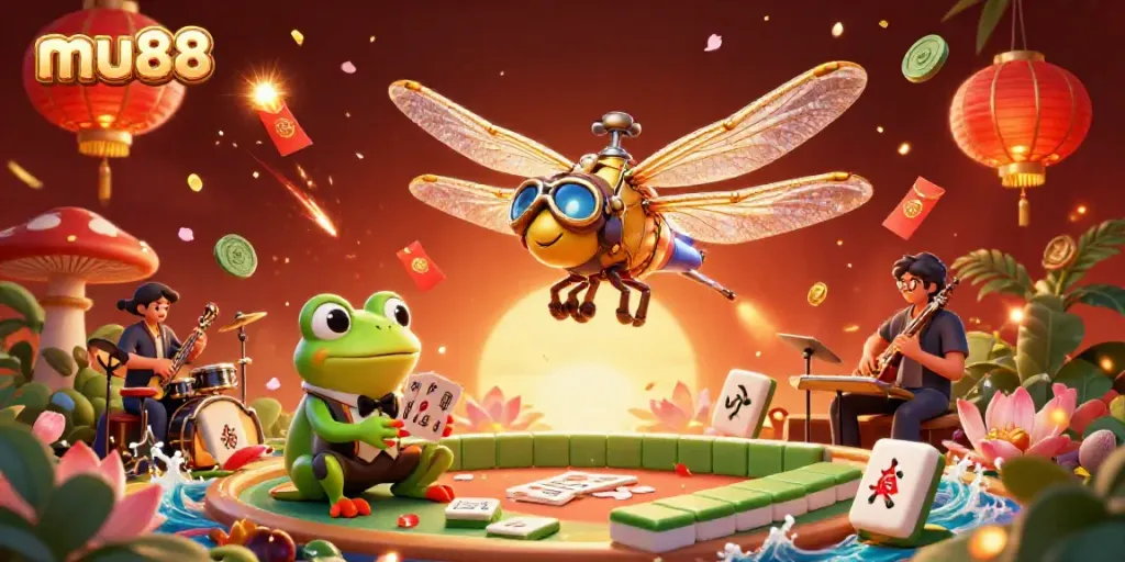 Experience excitement at mu88 as a dragonfly pilot, frog croupier, and jazz crickets enhance casino fun.