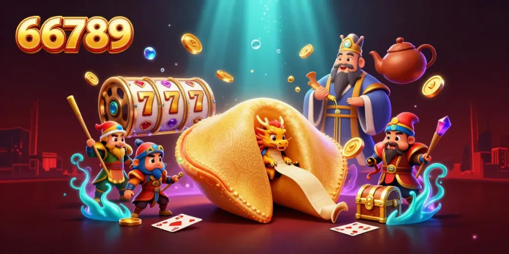 Engage in thrilling gameplay with 66789's vibrant slot action featuring golden fortune symbols and dynamic game elements.
