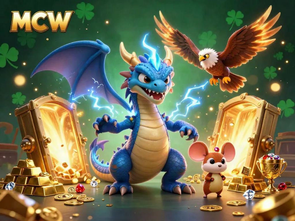 Experience exhilarating gaming action with MCW, featuring electrifying characters and overwhelming treasure!